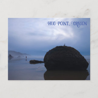 Mysterieuze Pacific Hug Point Beach Oregon Briefkaart