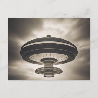 Mysterieuze ufo buitenaardse ruimtesonde briefkaart