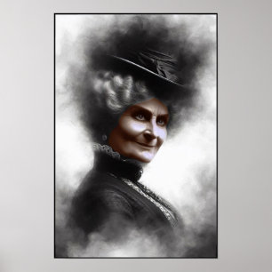 Mysterieuze Victoriaanse Vrouwenportretkunst Poster