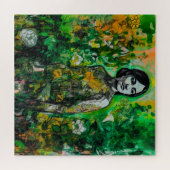 mysterieuze vrouw legpuzzel (Horizontaal)