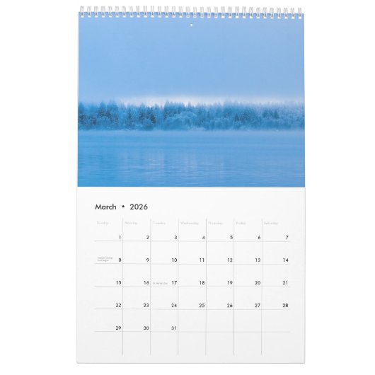 Mysterieuze winter landschap fotokalender kalender (Mar 2026)