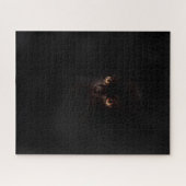 Mysterieuze zwarte kat het hardst legpuzzel (Horizontaal)