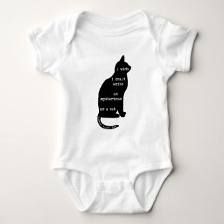 Mysterious als Cat Edgar Allan Poe Quote Romper
