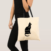 Mysterious als Cat Edgar Allan Poe Quote Tote Bag (Voorkant (product))