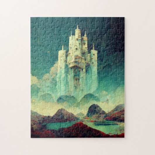 Mysterious Castle Fantasy Art Legpuzzel (Verticaal)