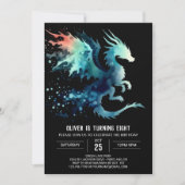 Mysterious Dragon Birthday Printable Kaart (Voorkant)