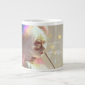 Mysterious Fantasy Girl - Ocean Art Aesthetic Extra Grote Beker (Voorkant)