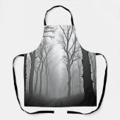 Mysterious Foggy Forest Path Schort (Voorkant)