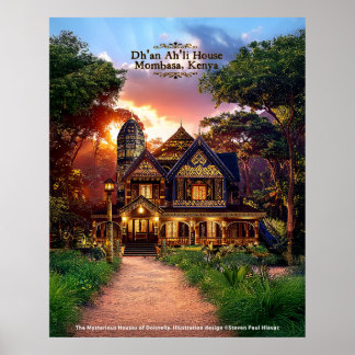 Mysterious Houses of Donnelly - No4 Mombasa Kenya  Poster