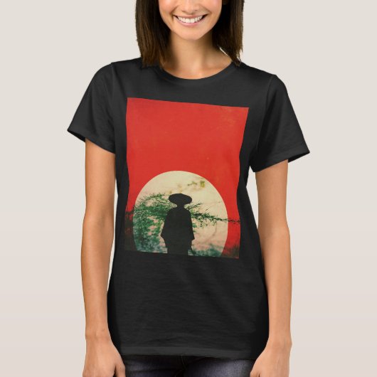 Mysterious Japanse Samurai T-shirt (Voorkant)