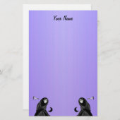 Mysterious Lady Hooded Cape Floating Hands Moons Briefpapier (Voorkant / Achterkant)