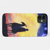 Mysterious Lone Rider Phone Case-Mate iPhone Case (Achterkant (horizontaal))