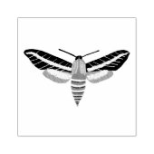 Mysterious Magical Moth Hand-handleiding aangepast Rubberstempel (Afrduk)