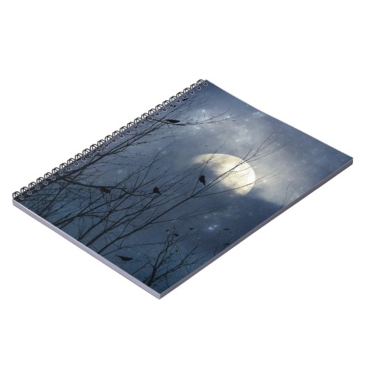 Mysterious Night Of The Stars And Crows Notitieboek (Linkerzijde)
