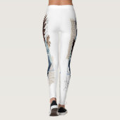 Mysterious Raven Collage -  en futuristisch Leggings (Achterkant)