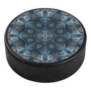 Mysterious space mandala hockey puck