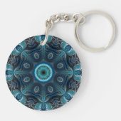Mysterious space mandala sleutelhanger (Achterkant)