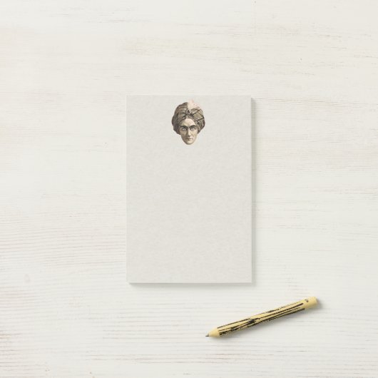 Mysterious Spooky Magical Genie Head Face Turban Post-it® Notes (Op bureau)