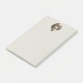 Mysterious Spooky Magical Genie Head Face Turban Post-it® Notes (Schuin)