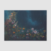 Mysterious Twilight, Moth Floral Companion Tissuepapier (Voorkant)