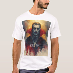 Mysterious Vampire Portrait Mannen T-Shirt. T-shirt