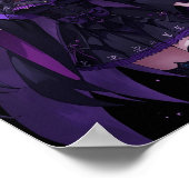 Mysterious Witch with Purple Magic Poster (Hoek)