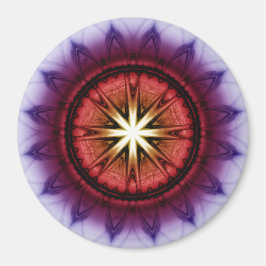 Mysteritische symbolische fractale ornament magneet