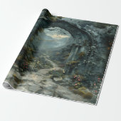 Mystery Arch Vampirecore Halloween | Gotisch Cadeaupapier (Uitgerold)