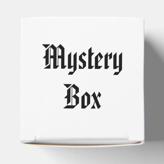 Mystery Box Bedankdoosjes (Bovenkant)