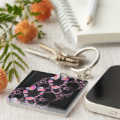 Mystery Heart Fractal Sleutelhanger (Voorkant Rechts)