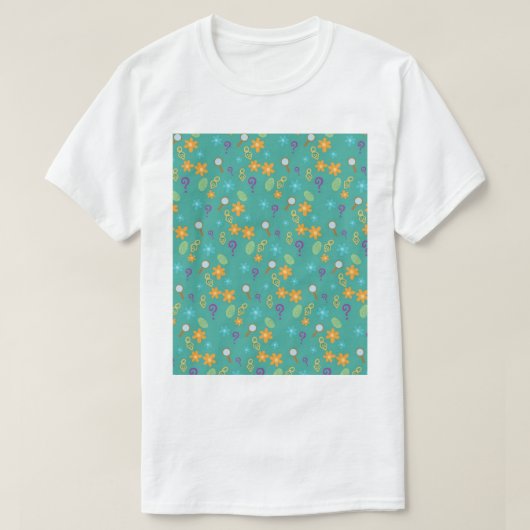 Mystery Inc Pattern (Blauwgroen) Grafisch T-shirt (Design voorkant)
