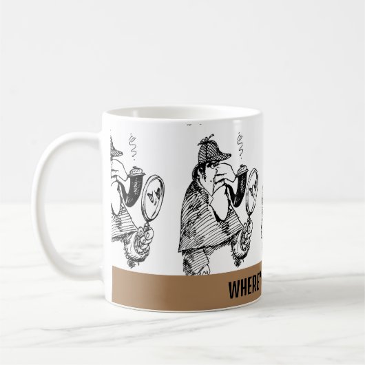 Mystery Investigation Coffee Mok (Links)