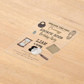 Mystery Kids Secret Agent Spy Detective Birthday Acryl Uitnodigingen (Laagn)