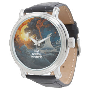 Mystery Kingdom Yin Yang Martial Arts polshorloge Horloge