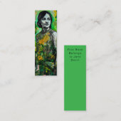 Mystery Lady-Bladwijzer Mini Visitekaartje (Voorkant / Achterkant)