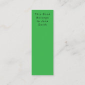 Mystery Lady-Bladwijzer Mini Visitekaartje (Achterkant)