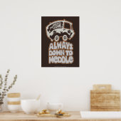 Mystery Machine "Altijd omlaag naar middelpunt" Poster (Keuken)