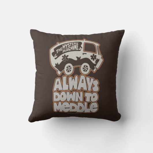 Mystery Machine "Always Down To Meddle" Kussen (Achterkant)