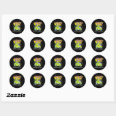 Mystery Machine Of Diagnostics Lab Week 2025 Med L Ronde Sticker (Vel)