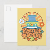 Mystery Machine Van Floral Graphic Briefkaart (Voorkant / Achterkant)