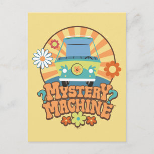 Mystery Machine Van Floral Graphic Briefkaart