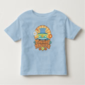 Mystery Machine Van Floral Graphic Kinder Shirts (Voorkant)