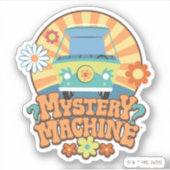 Mystery Machine Van Floral Graphic Sticker (Voorkant)