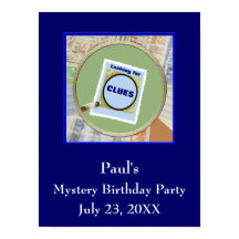 Mystery Magnifying Glass Clubs Birthday Party