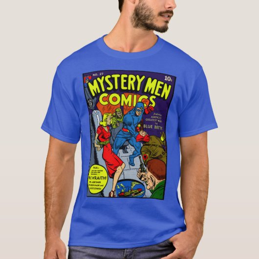 Mystery Mannen Comics T-Shirt uit 1940 (Voorkant)