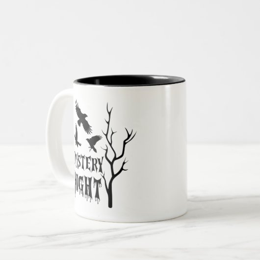 Mystery Night Gothic Crow Coffee Mug (Devant gauche)