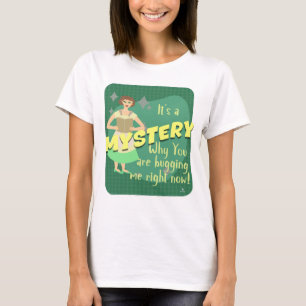 Mystery Snark Sassy Retro Reader Huisvrouw T-shirt