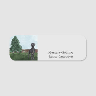 Mystery-Solving Junior Detective Name badge