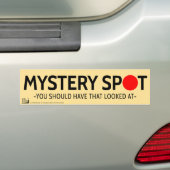 Mystery spot. Je zou dat moeten bekijken. Bumpersticker (Op auto)