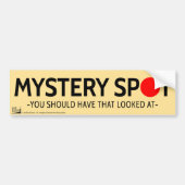 Mystery spot. Je zou dat moeten bekijken. Bumpersticker (Voorkant)